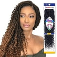 thumbnail image 2 of 2pcs HIPPIE LOC 20" (1 Jet Black) - Synthetic Crochet Braiding Hair, 2 of 4