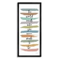 thumbnail image 2 of Stupell Industries Who You Were Made To Be Phrase Abstract Stripes Inspirational Painting Gray Framed Art Print Wall Art, 10 x 24, 2 of 5