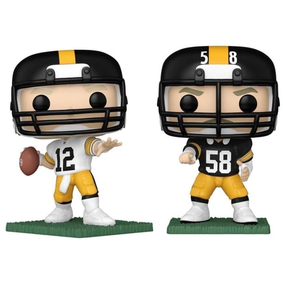 ¡Funko Pop! Combo de leyendas de la NFL Terry Bradshaw/Jack Lambert