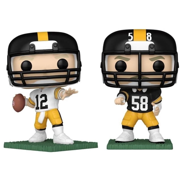 ¡Funko Pop! Combo de leyendas de la NFL Terry Bradshaw/Jack Lambert