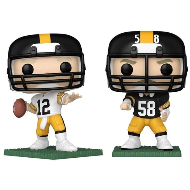 ¡Funko Pop! Combo de leyendas de la NFL Terry Bradshaw/Jack Lambert