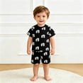 thumbnail image 1 of Boy Clothes Printed T Shirts + Shorts Crew Neck Spring Outfits Boy 2-3 Years Clothes, 1 of 4