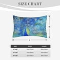 thumbnail image 6 of EasygdpPeacock Polyester Fiber Double-Sided Pillowcase,Super Soft,Comfortable And Luxurious Pillowcase,Not Easy To Break Or Deform- 14"X20", 6 of 9