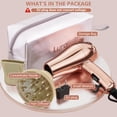 thumbnail image 7 of Lura Mini Travel Hair Dryer with Diffuser,Dual Voltage Small Blow Dryer Foldabel with Concentrator EU Plug,Rose Gold, 7 of 7