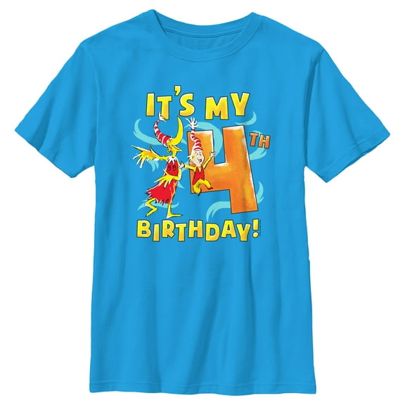 Boy's Dr. Seuss It's My 4th Birthday  Graphic T-Shirt