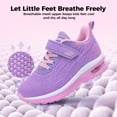 thumbnail image 4 of JOYFON Kids Running Shoes for Boys Girls Children Tennis Sports Athletic School Walking Sneakers PinkPurple Toddler Size 9, 4 of 5