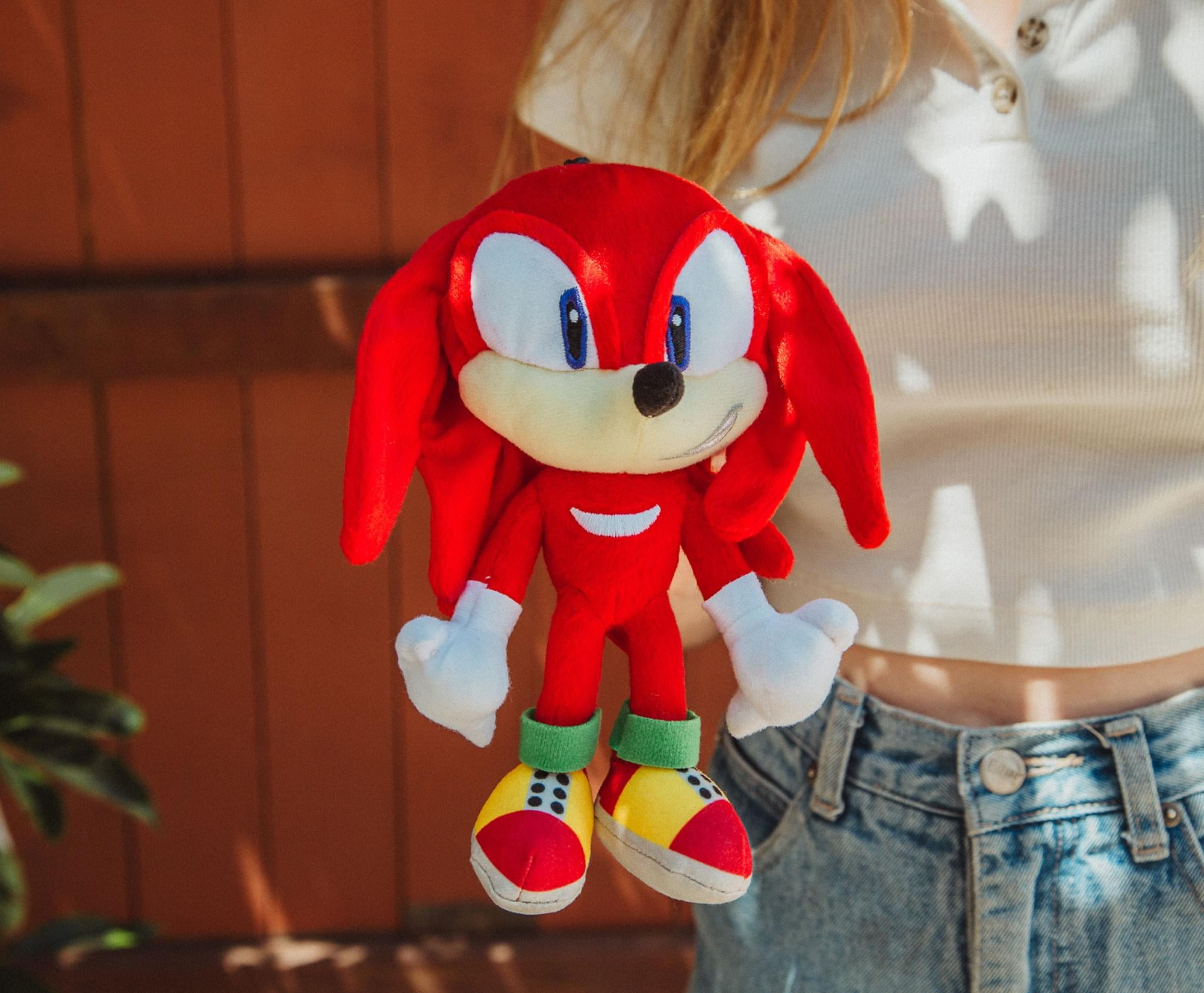 Knuckles the Echidna - Personagem do Sonic em Pelúcia - 28 Centímetros