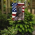 thumbnail image 2 of Carolines Treasures SC9633GF Staffordshire Bull Terrier Staffie with American Flag USA Flag Garden Size  Small, 2 of 3