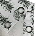thumbnail image 4 of Ambesonne Pineapple Grommet Curtain, Vintage Fruit, 50" x 84", Black Grey White, 4 of 6