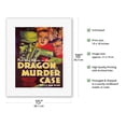 thumbnail image 2 of The Dragon Murder Case by S.S. Van Dine - Starring Warren William - Vintage Film Movie Poster c.1934 - Fine Art Rolled Canvas Print 11in x 14in, 2 of 4