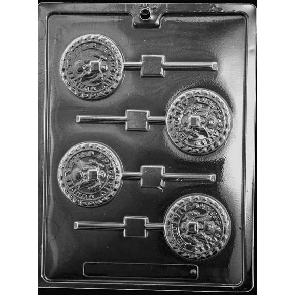 Grandmama's Goodies J104 Air Force Lollipop Chocolate Candy Soap Mold with Exclusive Molding Instructions