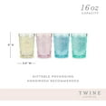 thumbnail image 3 of Xianyou-gobelets en Acrylique Embossés - Verres à Boire Colorés - Multicolores 16oz Ensemble de 4, 3 of 4