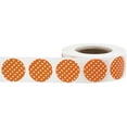 thumbnail image 3 of Orange with White Polka Dot Circle Stickers | 0.75" Inch Round | 500 Pack, 3 of 3