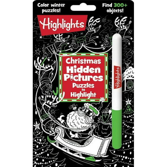 Highlights Hidden Pictures Puzzles to Hi Christmas Hidden Pictures Puzzles to Highlight: Activity Book with Winter Puzzles, Over 300 Hidden Objects and Bright Hi, (Paperback)