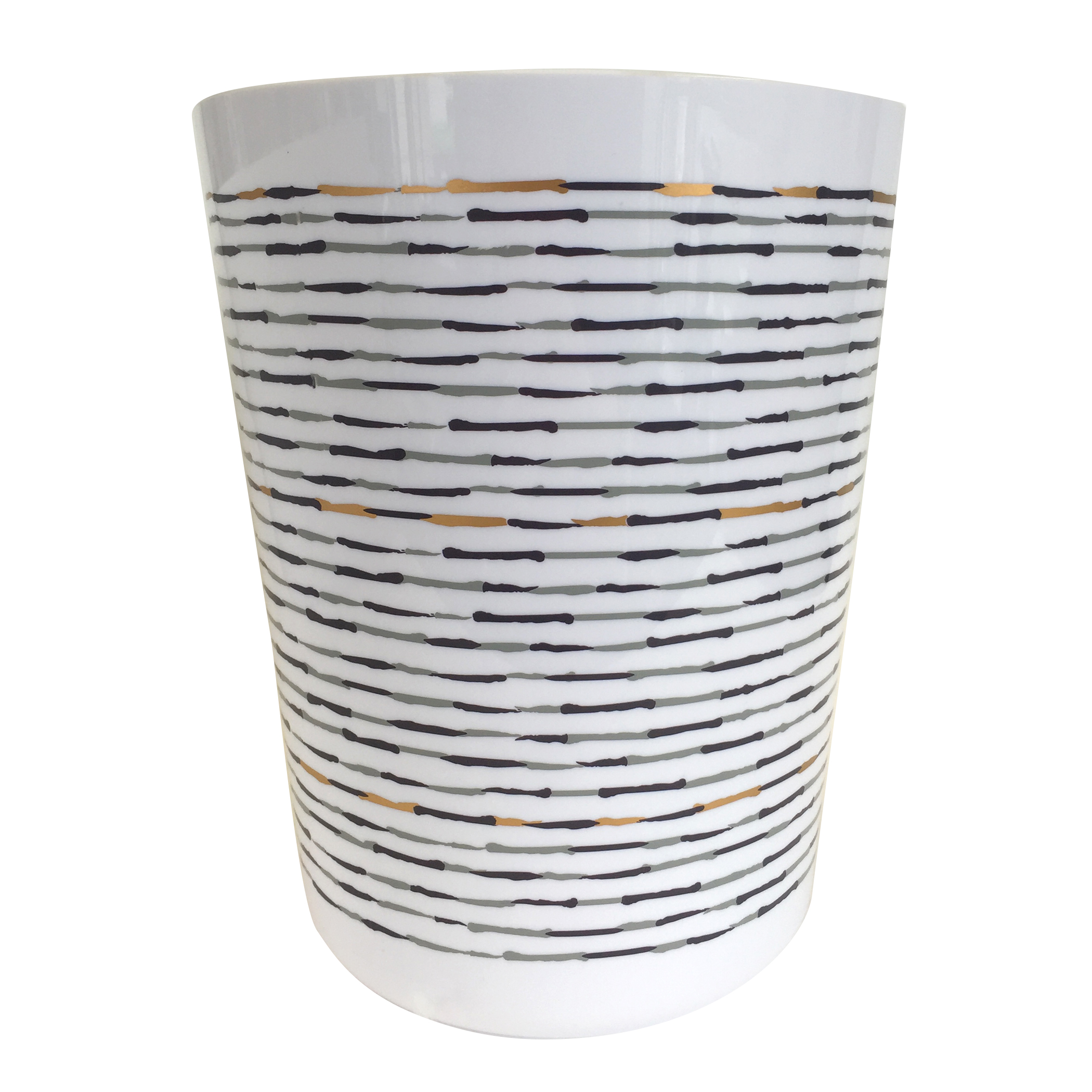 Splash Home Ayo Gold Wastebasket Trash Can, 1 Each