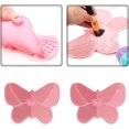 thumbnail image 5 of Una almohadilla de limpieza para brocha de maquillaje, limpiador de brochas de mariposa de silicona, limpiador de brochas, ventosa, almohadilla limpiadora para brochas de maquillaje ER, 5 of 5