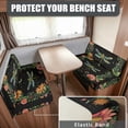 thumbnail image 2 of Kuiaobaty RV Dinette Cushions Covers Soft Camper Cushion Covers Camper Seat Covers Dinette Booth Sofa Slipcovers Accessories for Travel Trailer Couch, Vintage Floral Dragonfly Moon Star Pattern, 2 of 7
