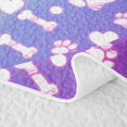 thumbnail image 5 of meiyoeat Rainbow Dog Paw Pattern Twin Quilt Set,Cute Pet Print Twin Coverlet Set For Girl,2 Pieces, 5 of 7