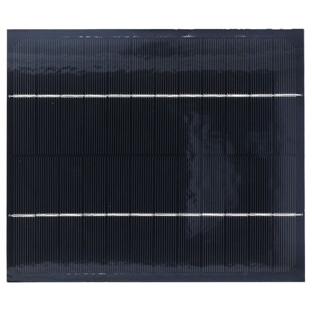 NFTIGB 6W 12V Polysilicon DIY Solar Panel, Waterproof Rectangular Module for Toys, Lights, and Scientific Projects, 6.7 x 7.9 inches / 17 x 20 cm, Black
