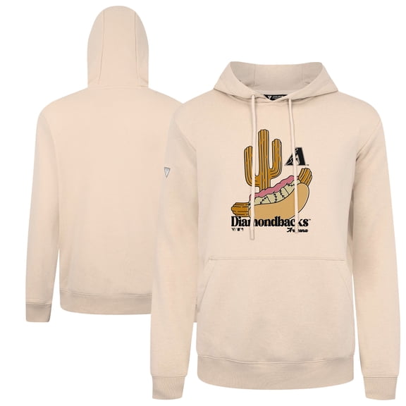 Men's-Levelwear Khaki Arizona Diamondbacks Podium Ballpark Food Pullover Hoodie
