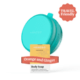 thumbnail image 4 of Handso 4-Piece Skincare Bath Set, Acqua Green Body Cleanser with 2 Vegan Bar Soaps and Magnetic holder, 4 of 11