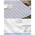 thumbnail image 6 of Purple Beach Towels Oversized Super Absorbent, Grid Checkered Plaid Gingham Lattice Trellis Lightweight Bath Towel Quick Dry Sets For Bathroom/Pool/Rv Camping/Beach Play/Gym Room/Picnic 31"x62", 6 of 8
