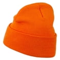 thumbnail image 3 of Love Embroidered Long Beanie - Orange OSFM, 3 of 5