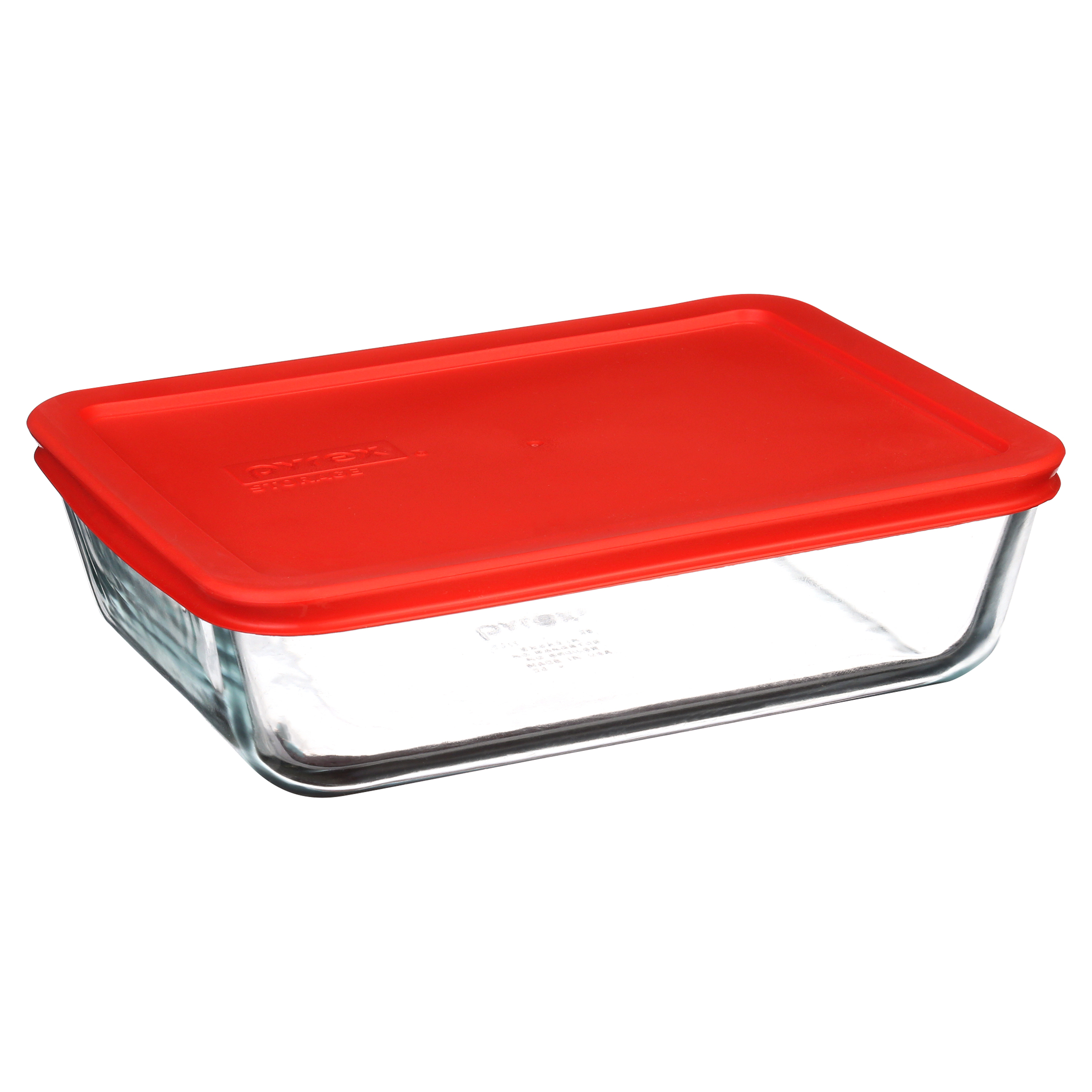Pyrex® Storage Plus Glass Storage Container, Red, 14 Piece - image 2 of 11