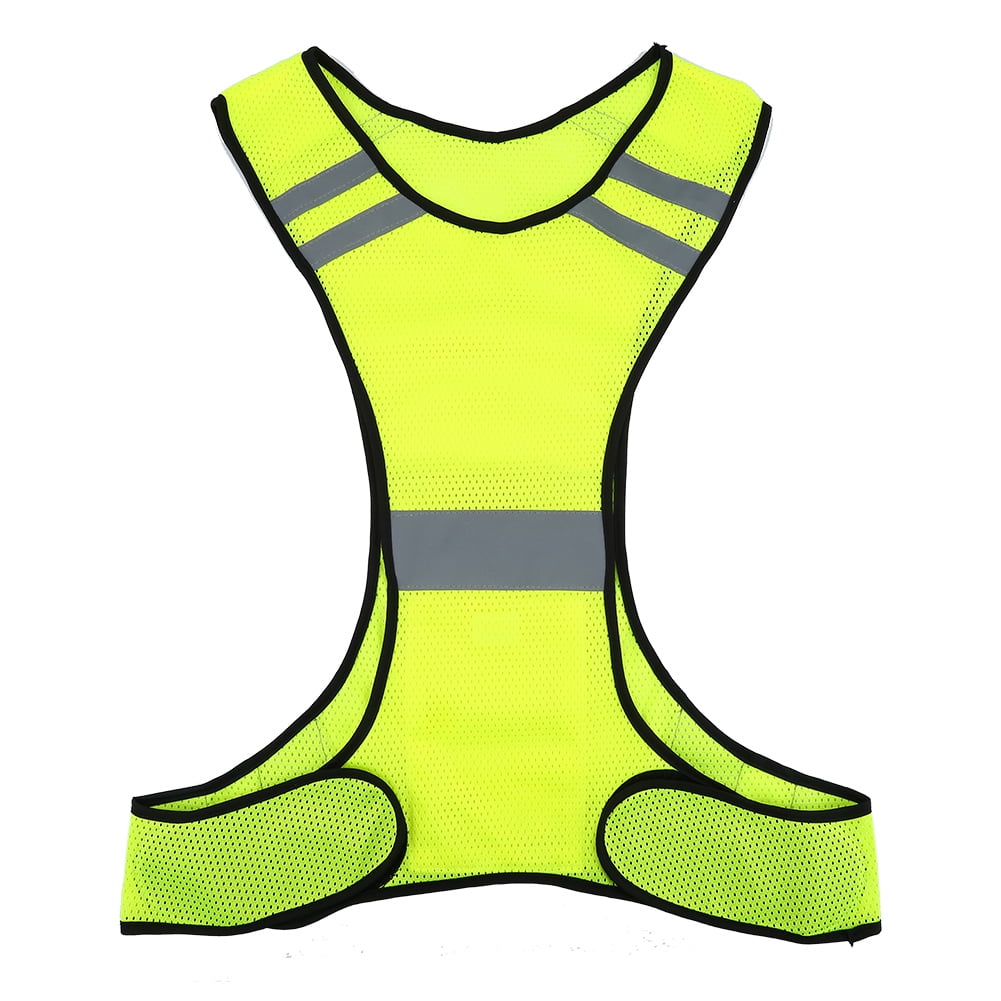 OTVIAP High Visibility Reflective Safety Vest Night Running Security Clothing Adjustable Waist