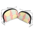 thumbnail image 2 of YFYANG 2 Piece Women's Portable Makeup Bags, Lovely Watercolor Pineapple Clutch Travel Toilet Bags Cosmetic Organizer, 2 of 7