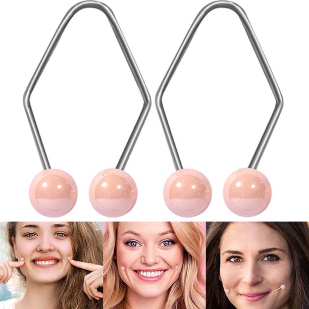 Ndcxsfigh Herramientas Belleza Facial para Hoyuelos Fáciles Usar Color Rosa 2 Uds.