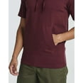 thumbnail image 4 of Real Essentials Men's Cotton Short-Sleeve Hoodie Hooded T-Shirt With Drawstring & Pockets (Available In Big & Tall), 4 of 6