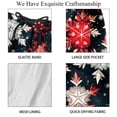 thumbnail image 4 of luoweisi Men's Beach Shorts Quick Dry Swim Trunks with Mesh Lining Christmas Snowflakes L, 4 of 5