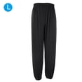 thumbnail image 1 of Ice Silk Yoga Running Sports Fitness Gym Pantalones Pantalones Kung Fu Taichi Bloomers (Negro L), 1 of 8