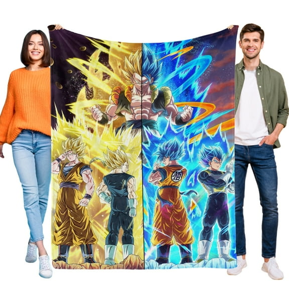 Throw Blanket for DRAGON BALL Bed Couch Flannel Blanket for Kids Boys Girls Gifts Soft Warm Home Decor 30x40 Inch