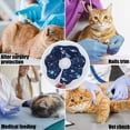 thumbnail image 2 of Colliers Anti-Morsure Réglable Protection Confortable Cône de Récupération Collier pour Chats et Chiots, Bleu (S), 2 of 5