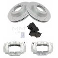 thumbnail image 2 of TRQ Front Performance Brake Pad & Rotor Kit Brake Caliper Brake Pads Brake Rotors Set Ceramic Fits Select 2010-2015 Lexus GX460 Toyota 4Runner, 2 of 6