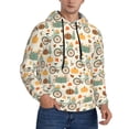thumbnail image 2 of Goofa Bicycle And Pumpkins for Men's Hooded Sweatshirt - Lightweight Pullover Hoodie with Kangaroo Pocket, Perfect for Everyday Wear-Small, 2 of 7