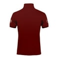 thumbnail image 3 of Yongcuo Independence Day Men's Short Sleeve Polo Shirt with American Flag Print Casual Slim Fit Collared T-Shirt for Everyday Wear Deep Red XL, 3 of 4