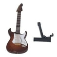 thumbnail image 3 of Guitare Électrique Miniature, Mini Guitare Électrique Revêtement Aspect Réaliste pour Bureau, 3 of 8