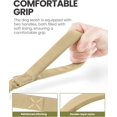 thumbnail image 4 of OutdoorMaster Bungee Dog Leash, Heavy Duty Dog Leash with Shock Absorption, 2 Padded Handles Training Leash, Improved Dog Safety and Comfort - Khaki Upgraded, 4 FT, 4 of 6