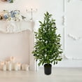 thumbnail image 6 of 35“ Artificial Olive Tree with Pot, Tabletop Faux Plants Mini Trees for Indoor Outdoor Home Living Room Modern Decor Entryway Living Room Realistic GreenDisplay (1Pcs), 6 of 6