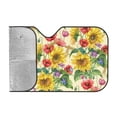 thumbnail image 2 of Kdxio Sunflower Cornflower Poppy Print Windshield Sun Shade, Foldable Sun Blocker for Car,Truck,SUV Automotive Interior Sun Protection,Reflective Shade for Front Windshield(Small), 2 of 7