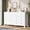 White, variant on Black Chest of Drawers for Bedroom, 9 Drawers Dresser with Wide Tabletop, Modern Wood Storage Cabinet for Living Room Hallway