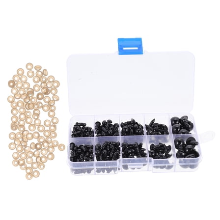 LEORX 200Pcs Plastic Safety Eyes for Stuffed Animals Toy Making DIY Supplies for Children