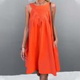 thumbnail image 2 of IROINNID Women's Sleeveless Shift Dress For Dress Casual Dress Round Neckline Below The Knee Women Dress, 2 of 7