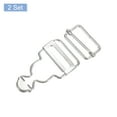 thumbnail image 3 of Unique Bargains Overall Buckles 2 Sets Retro Suspender Replacement Buckles 25mm, Silver Tone, 3 of 6