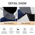 thumbnail image 6 of Abstract Round Round Tablecloth 60 inches Visual Art Blue Black Square Stitching Waterproof Oil-Proof Table Cloth Round Table Cover for Holiday Party Picnic Dinner Decor Indoor and Outdoor Use, 6 of 9