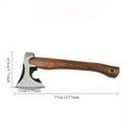 thumbnail image 2 of 14.57-Inch Forged Carbon Steel Axe Hammer, Wood Splitting Axe Ideal for Chopping, Camping, and Survival Situations, 2 of 7