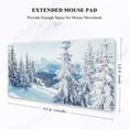 thumbnail image 2 of Large Mouse Pad, Full Desk XXL Extended Gaming Mouse Pad 35" X 15", Waterproof Desk Mat w/ Stitched Edges, Non-Slip Laptop Computer Keyboard Mousepad for Office and Home, Ice and Snow Design, 2 of 6